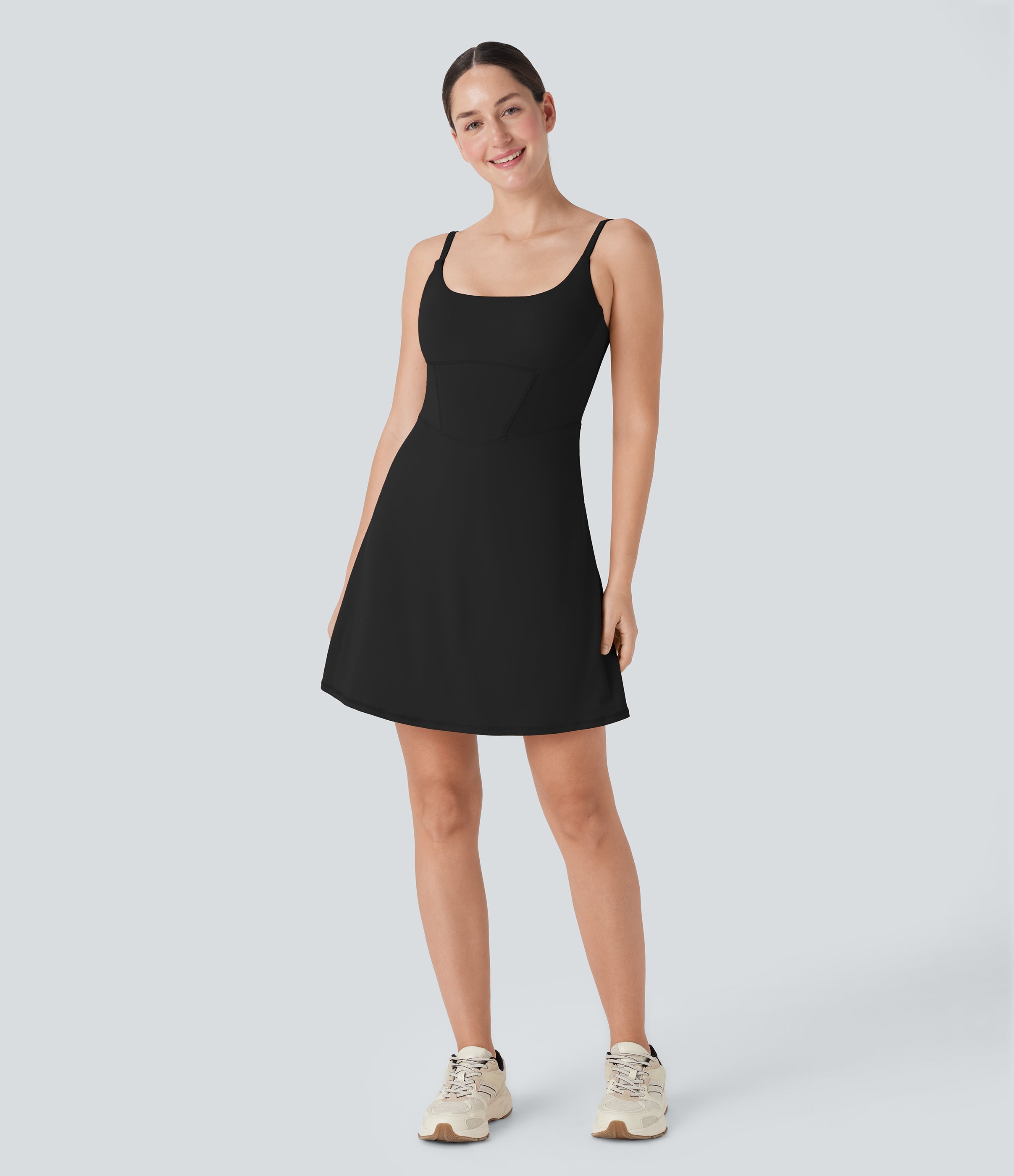 SoftlyZeroTM Plush Corset 2-in-1 Mini Casual Dress with Pocket-Longer Length