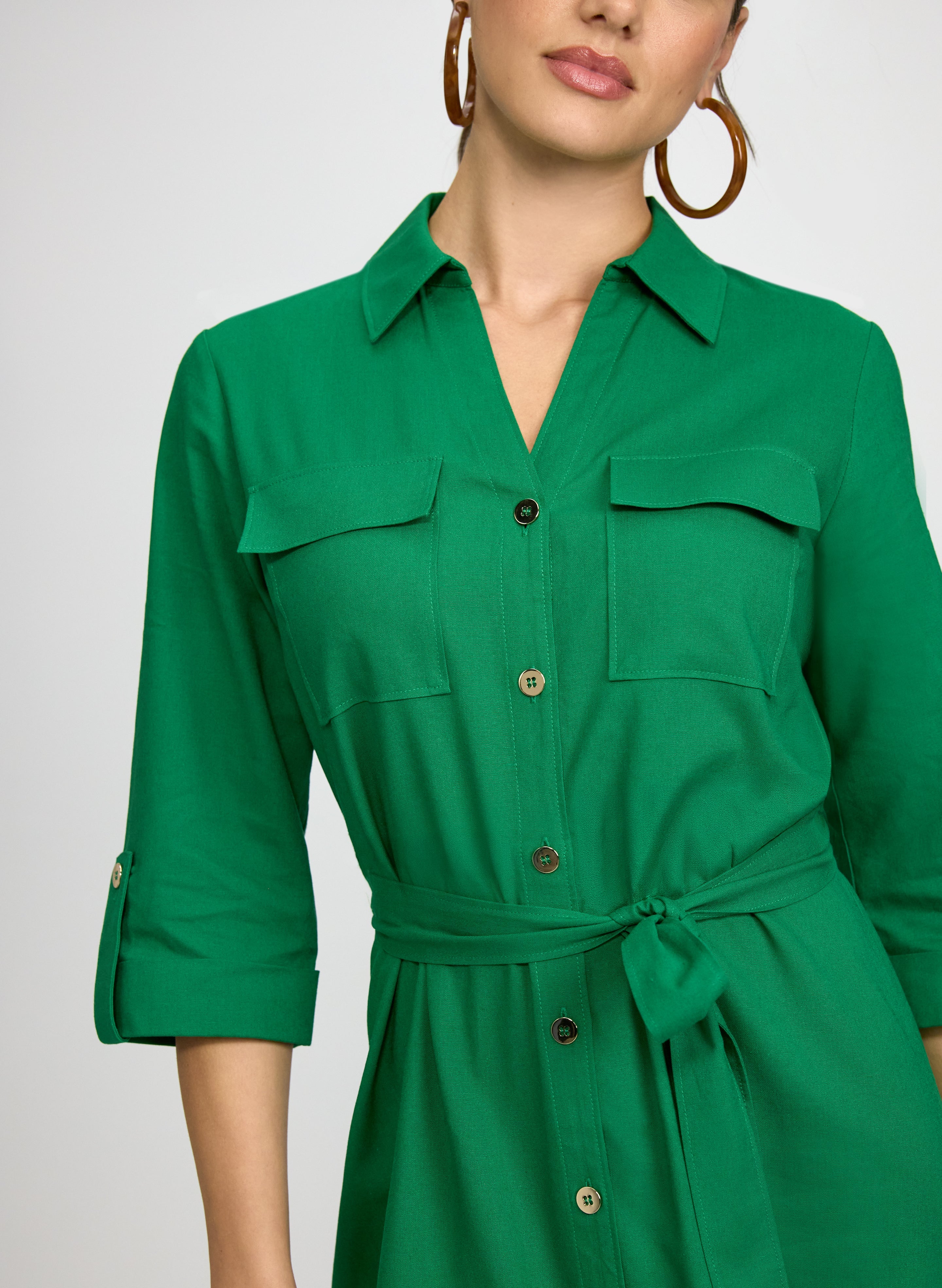 Button-Down Shirt Dress