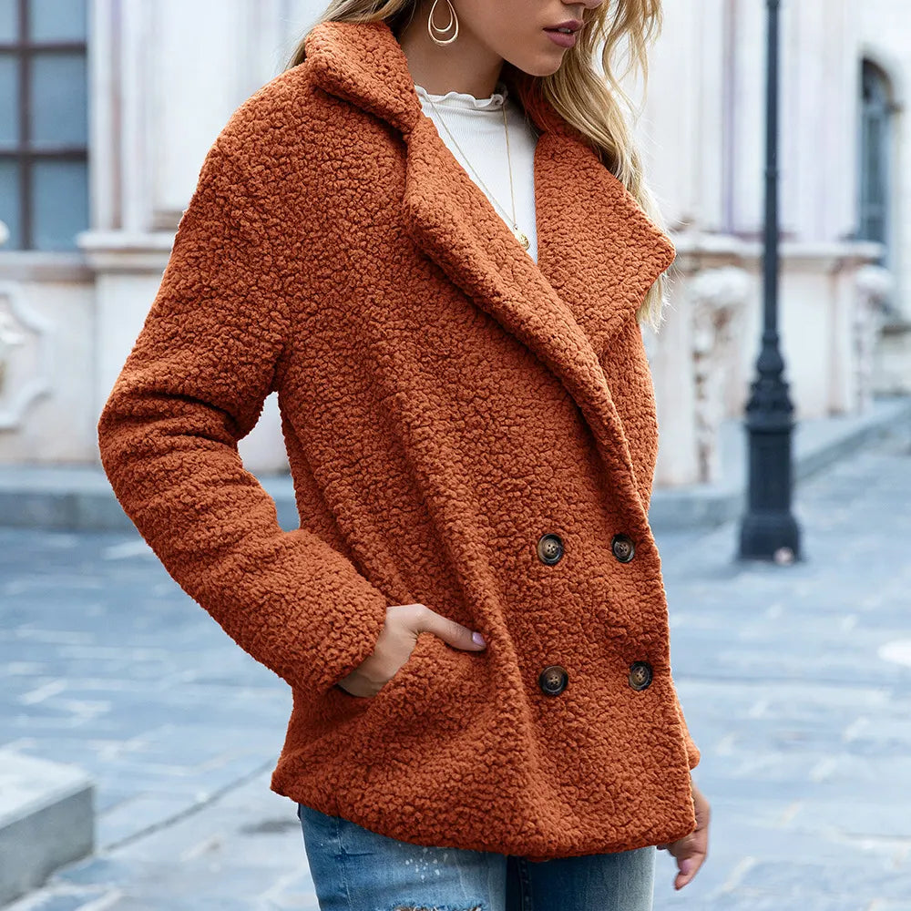Women's Casual Plush Thickened Coat