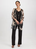 Lace Jacket, Top & Pants Set