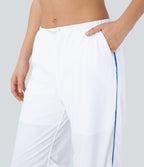 Low Rise 2-in-1 Color Block Quick Dry Dance Joggers with Pockets