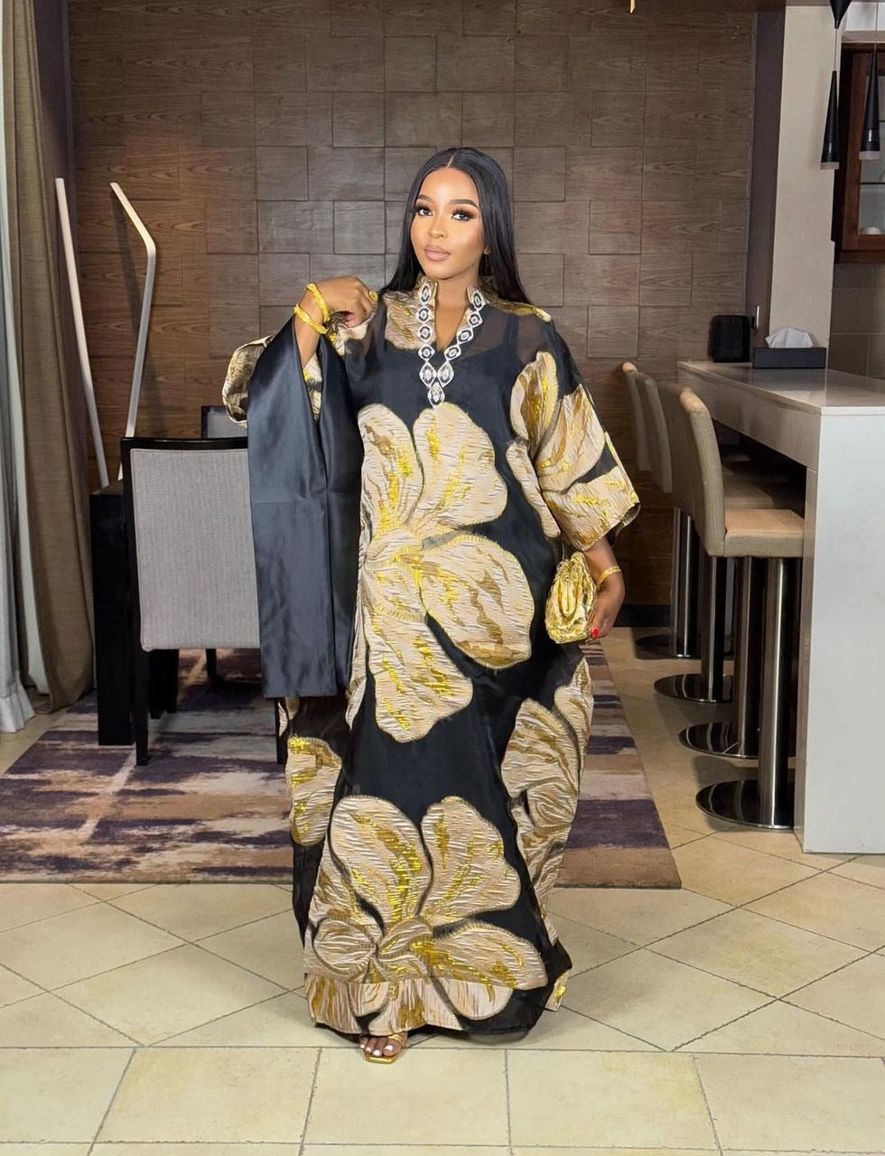Luxury 3 Piece Brocade Kaftan Set