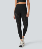 UltraSculptTM Cool Quick Dry High Waisted Tummy Control Ventilation Perforated Yoga Leggings-UPF 50+