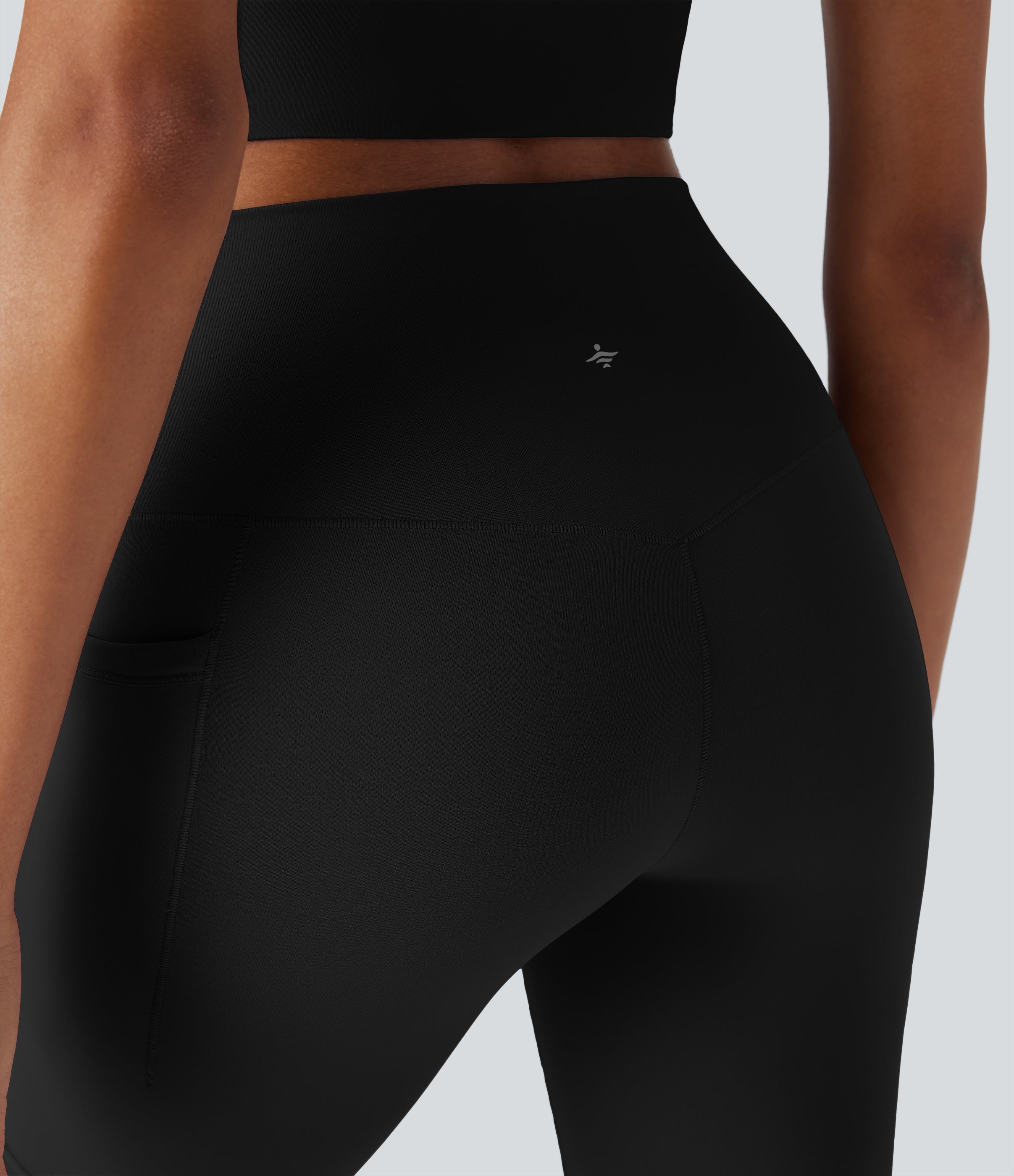 UltraSculptTM Cool Quick Dry SoCinched High Waisted Tummy Control Hiking Biker Shorts 7'' with Pockets-UPF 50+