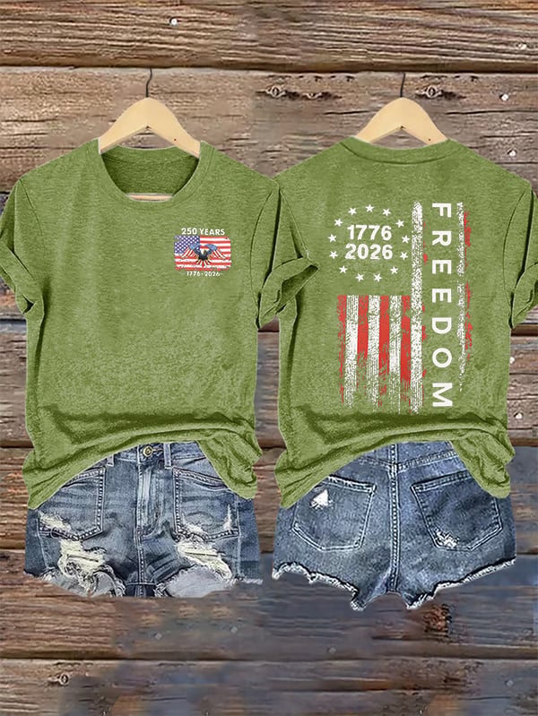 Women's  Freedom Print T-Shirt