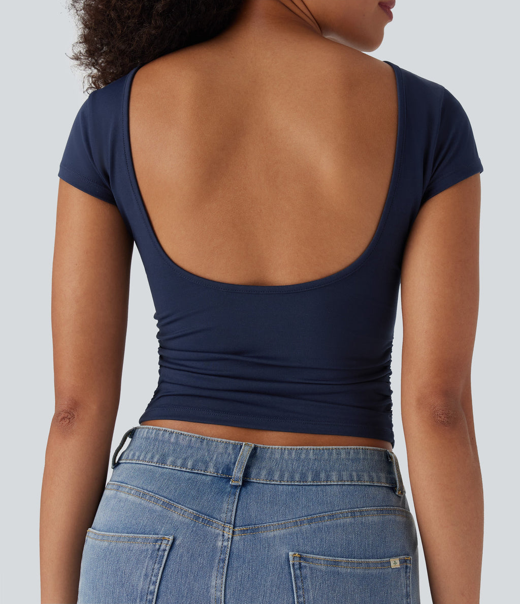 Ruched Skinny Top