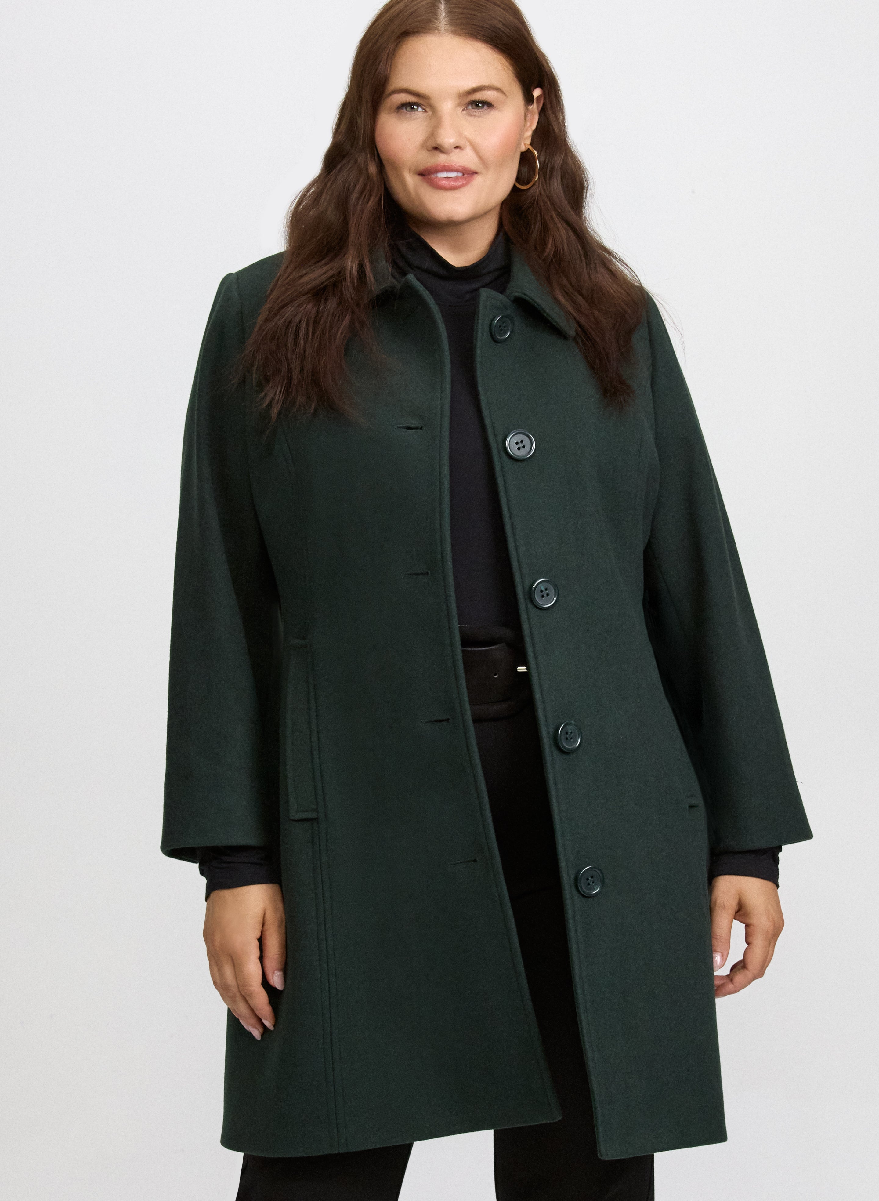 Wool-Blend Coat
