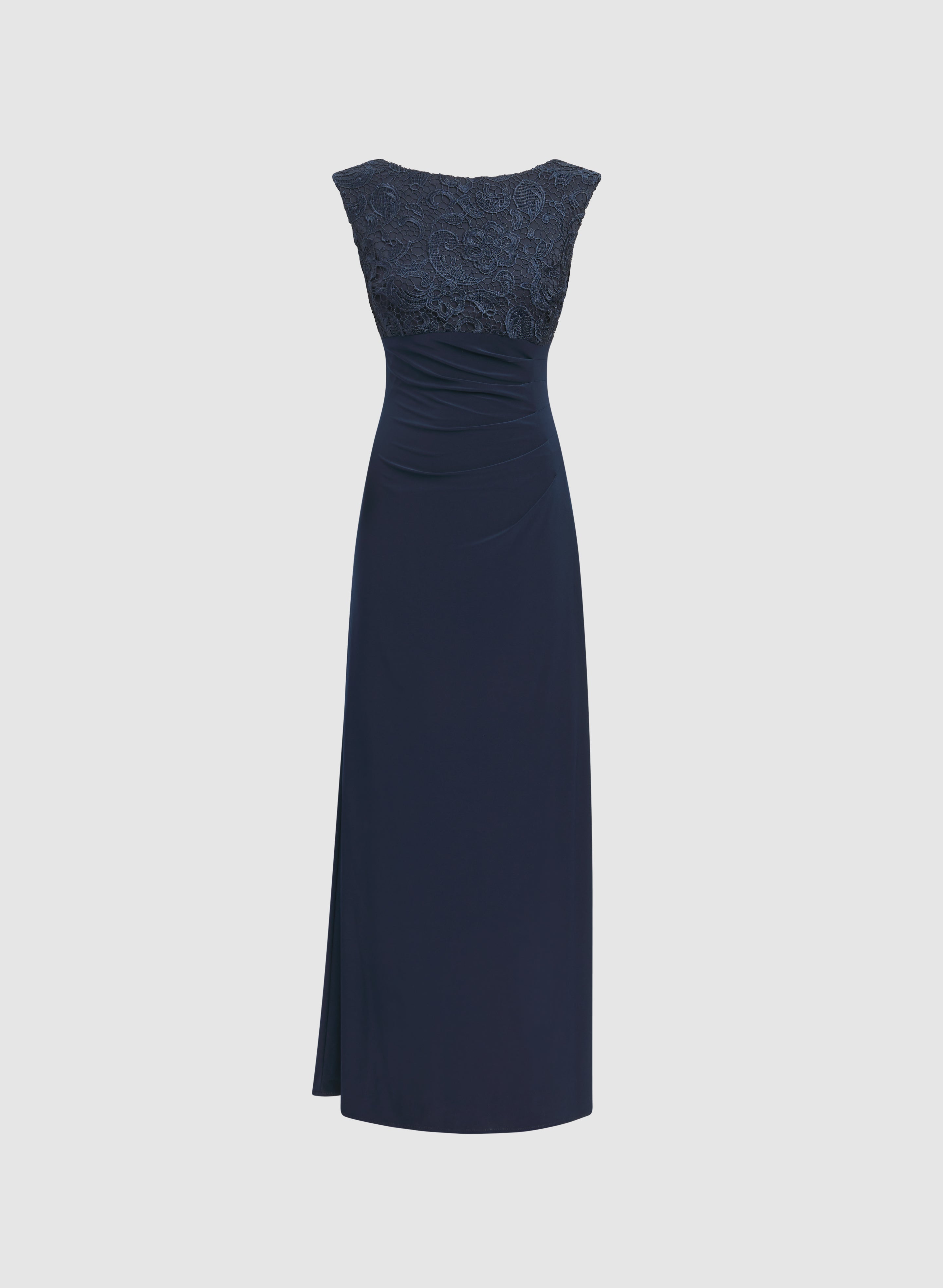 Lace Cowl Back Dress