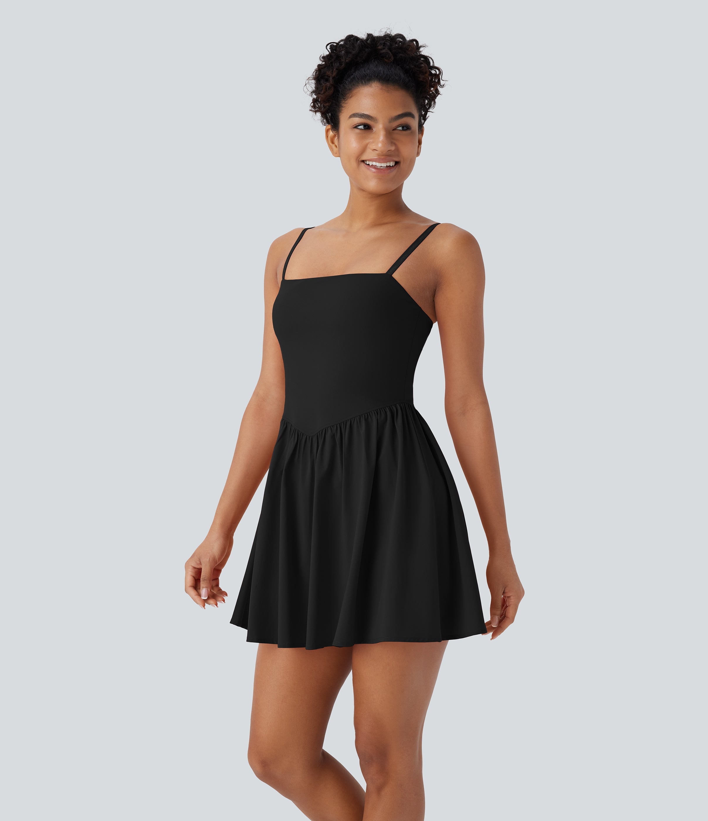 BreezefulTM 2-in-1 Quick Dry Mini Yoga Active Dress with Pockets-Easy Peezy Edition
