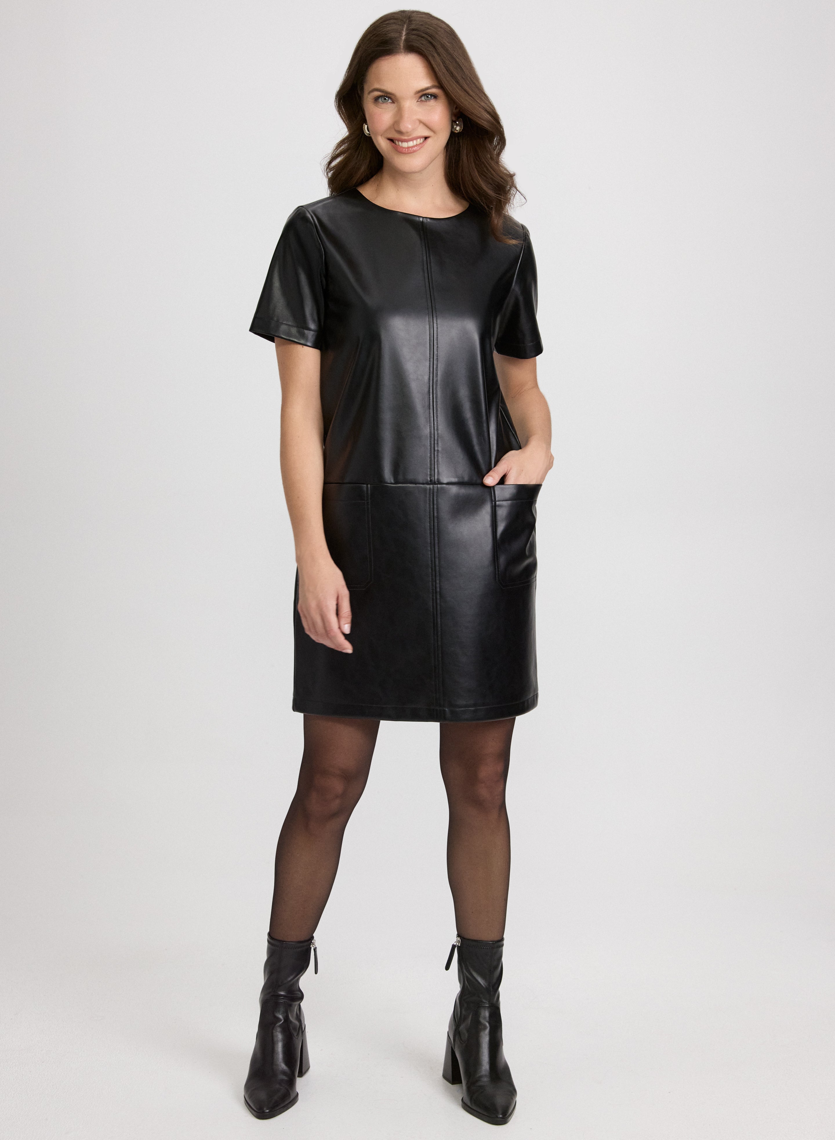 Vegan Leather Dress