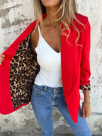 CLEARANCE SALE🔥Leopard Lined Blazer