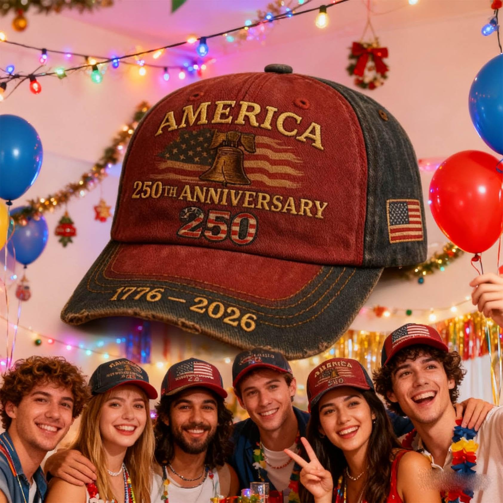 United States 250th Anniversary Commemorative Cap