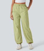 Low Rise Cinchable Hem Yoga Joggers with Pockets