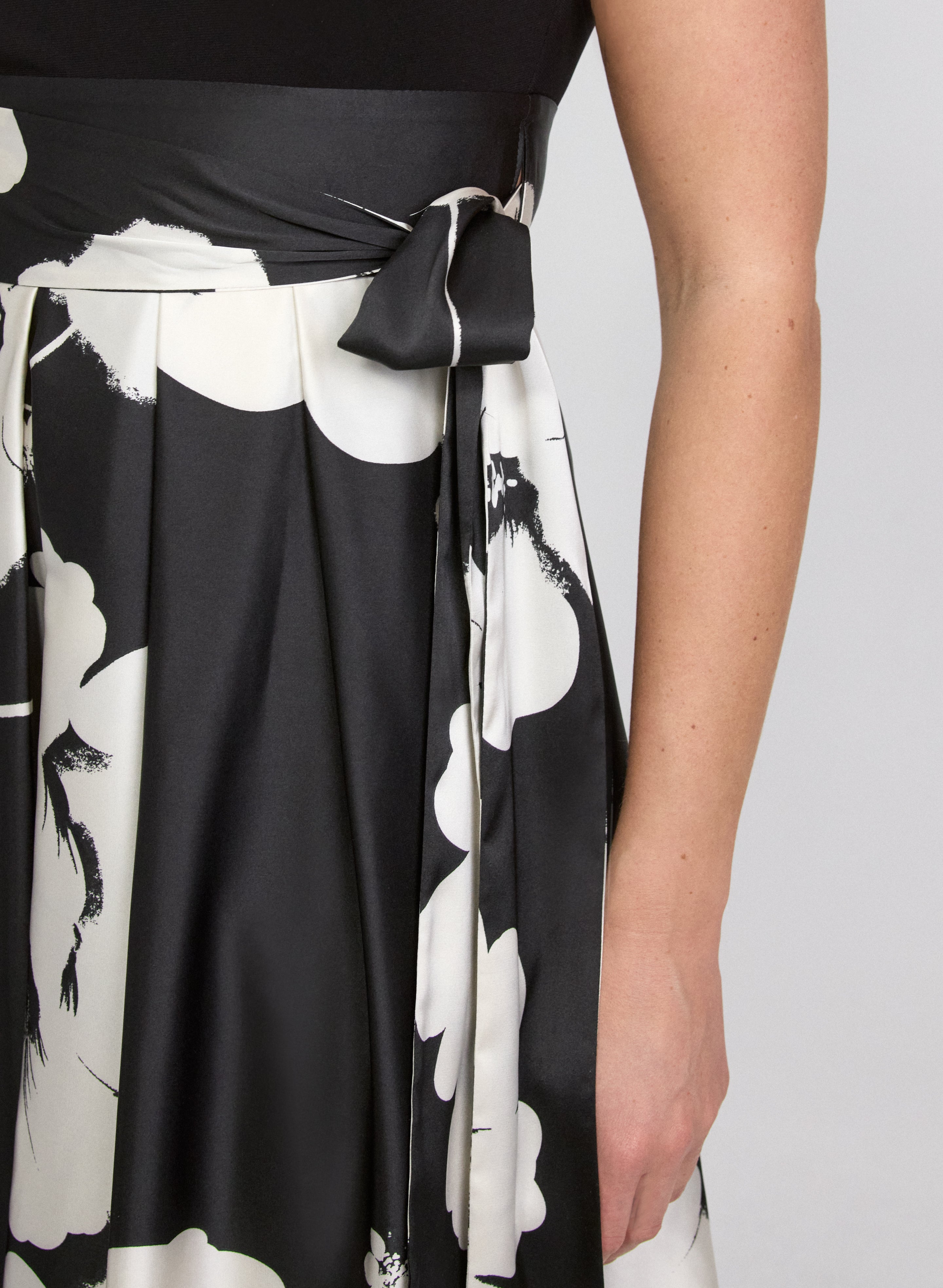 Floral Charmeuse Dress