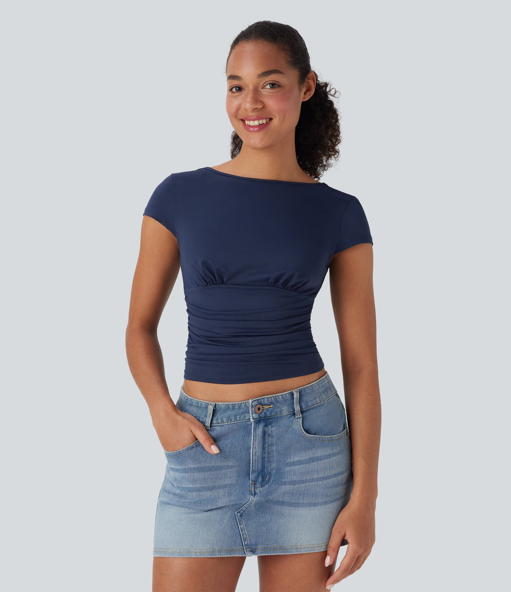 Ruched Skinny Top