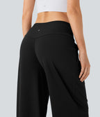 SoftlyZeroTM QuickDry SoCinched High Waisted Tummy Control Yoga Straight Leg Pants with Pockets