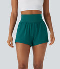 Super High Waisted 2-in-1 Yoga Shorts 3'' with Pockets