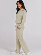 2024 Fall Trendy Outfits Oversized Two Piece Sweatsuit