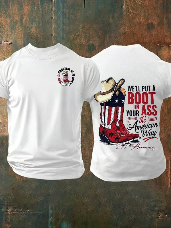 Men's WE'LL PUT A BOOT Print T-Shirt