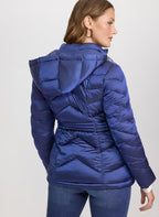 Metallic Chevron Quilted Jacket