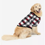 "2025 Family Christmas" Moose Letter Prints Red & Black & Grey & White Plaid Family Matching Pajamas
