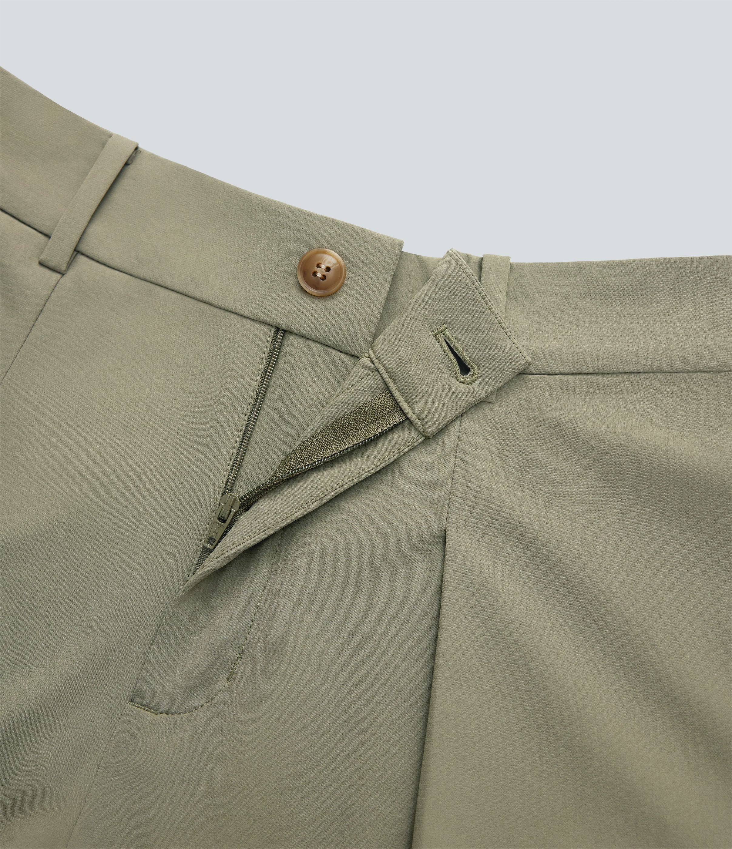Mid Rise Wide Leg Work Pants with Pockets