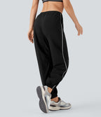 Low Rise Color Block Quick Dry Dance Joggers with Pockets