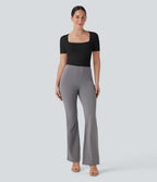 Seamless Flow Smoothing Square Neck Adjustable Leg Straps Work Bodysuit-Easy Peezy