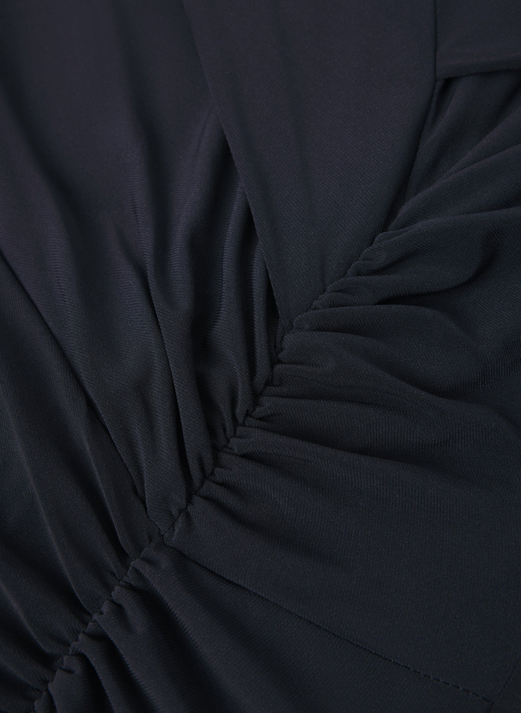 Jersey Waterfall Ruffle Dress