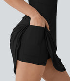 SoftlyZeroTM Plush Corset 2-in-1 Mini Casual Dress with Pocket-Longer Length