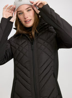 Bernardo - Quilted Scuba Detail Coat