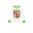 Holiday Family Christmas Pajamas Set With Xmas Character Pattern Print