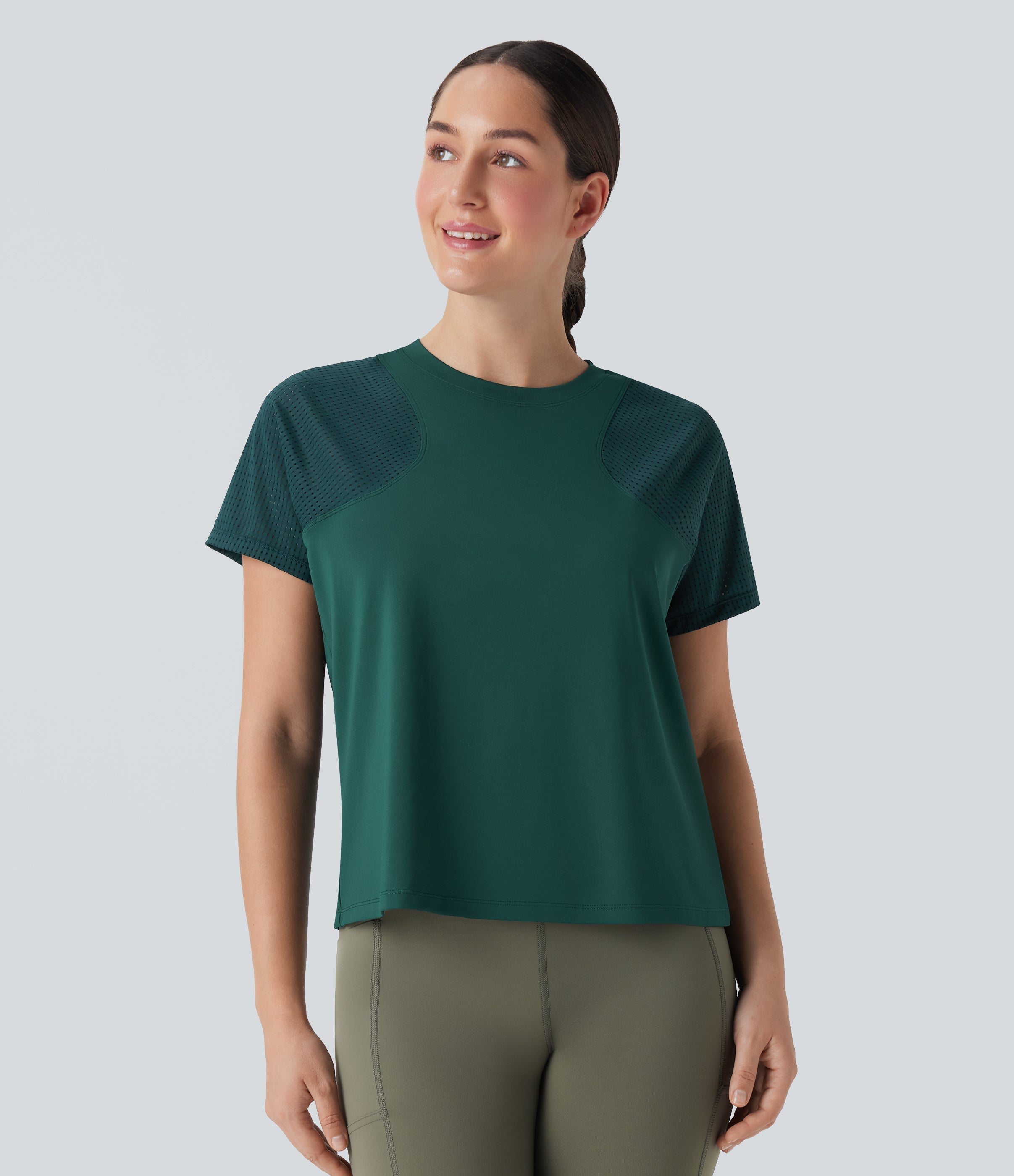 Cut Out Short Sleeve Running Sports Top