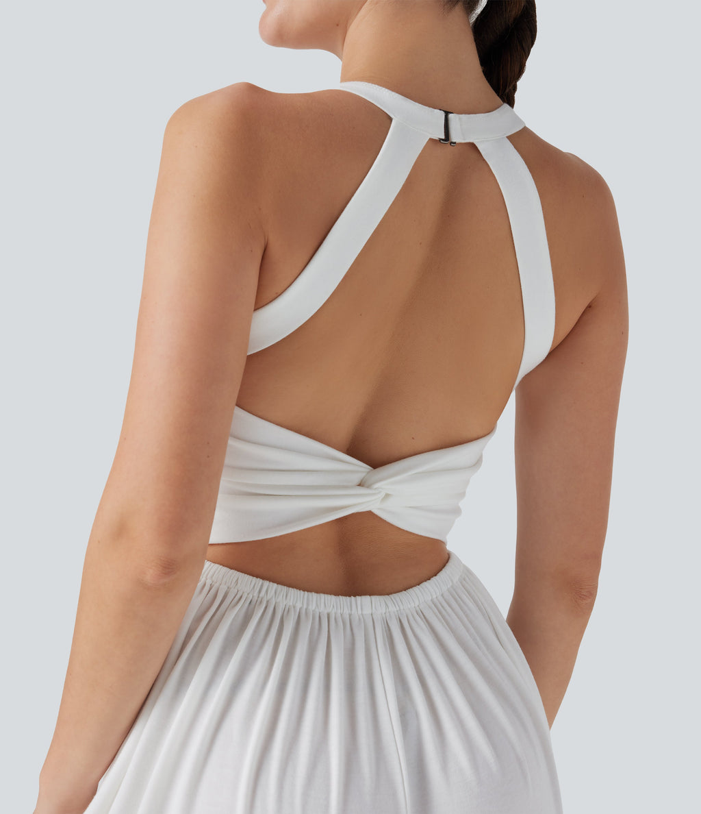 Harem Casual Jumpsuit with Pockets-Easy Peezy Edition