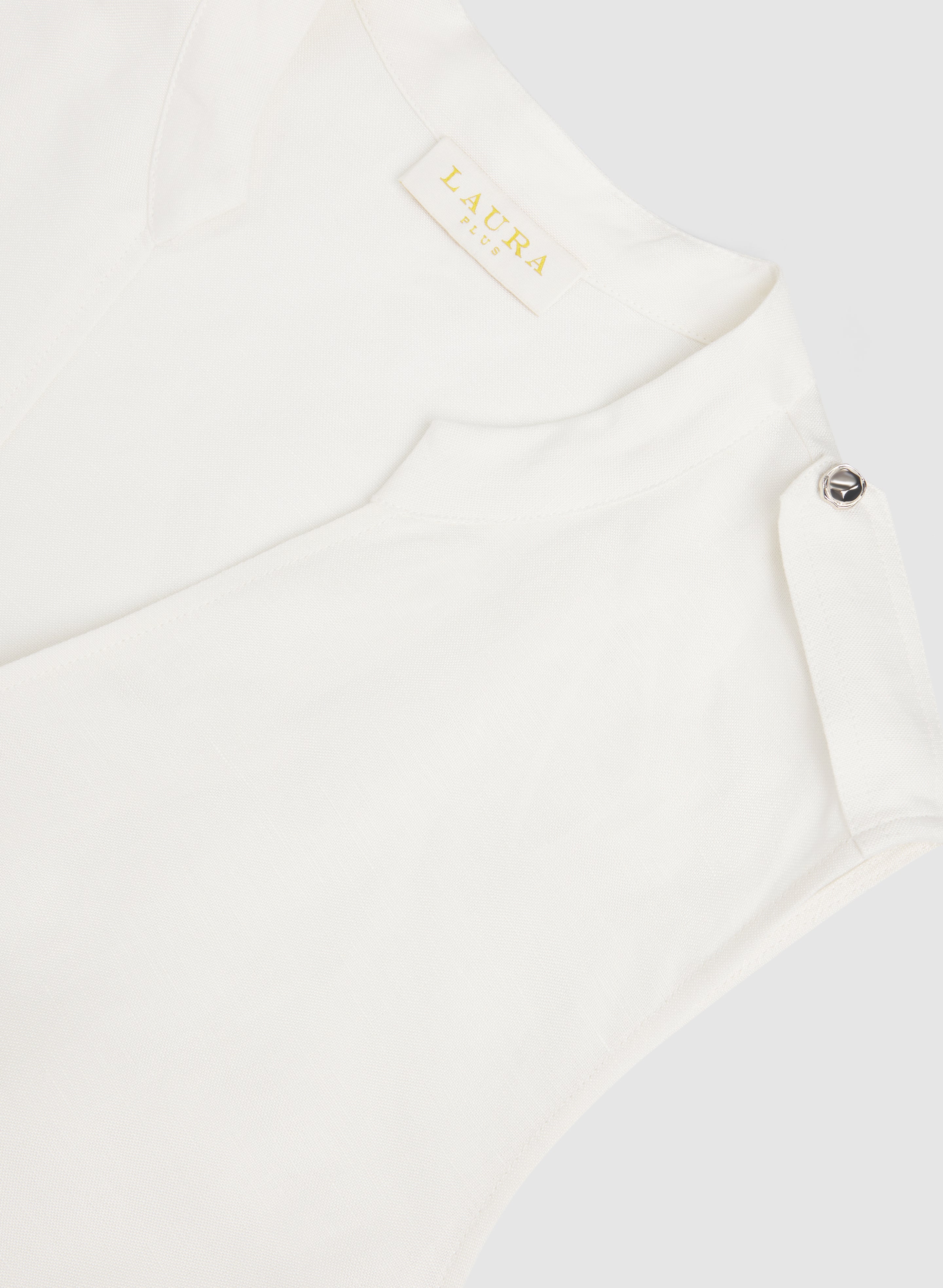 Linen-Blend Pocket Dress