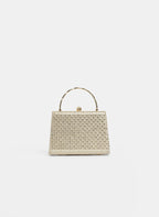 Crystal Embellished Box Clutch