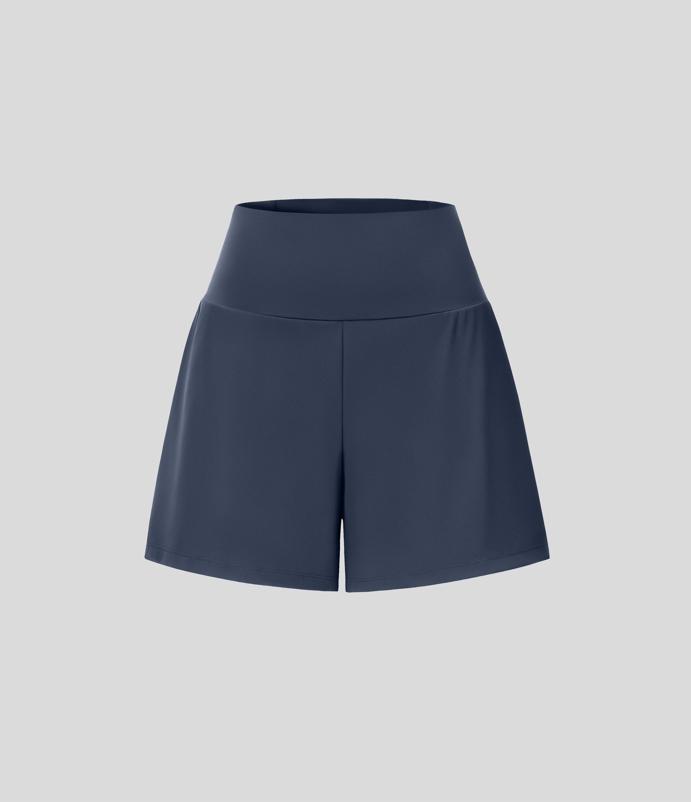 2026🔥UK Super High Waisted Back Pocket & Side Hidden Pocket 2-in-1 Yoga Shorts