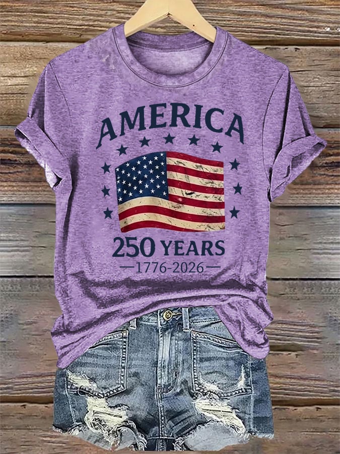 Women's  America 250 Print T-Shirt