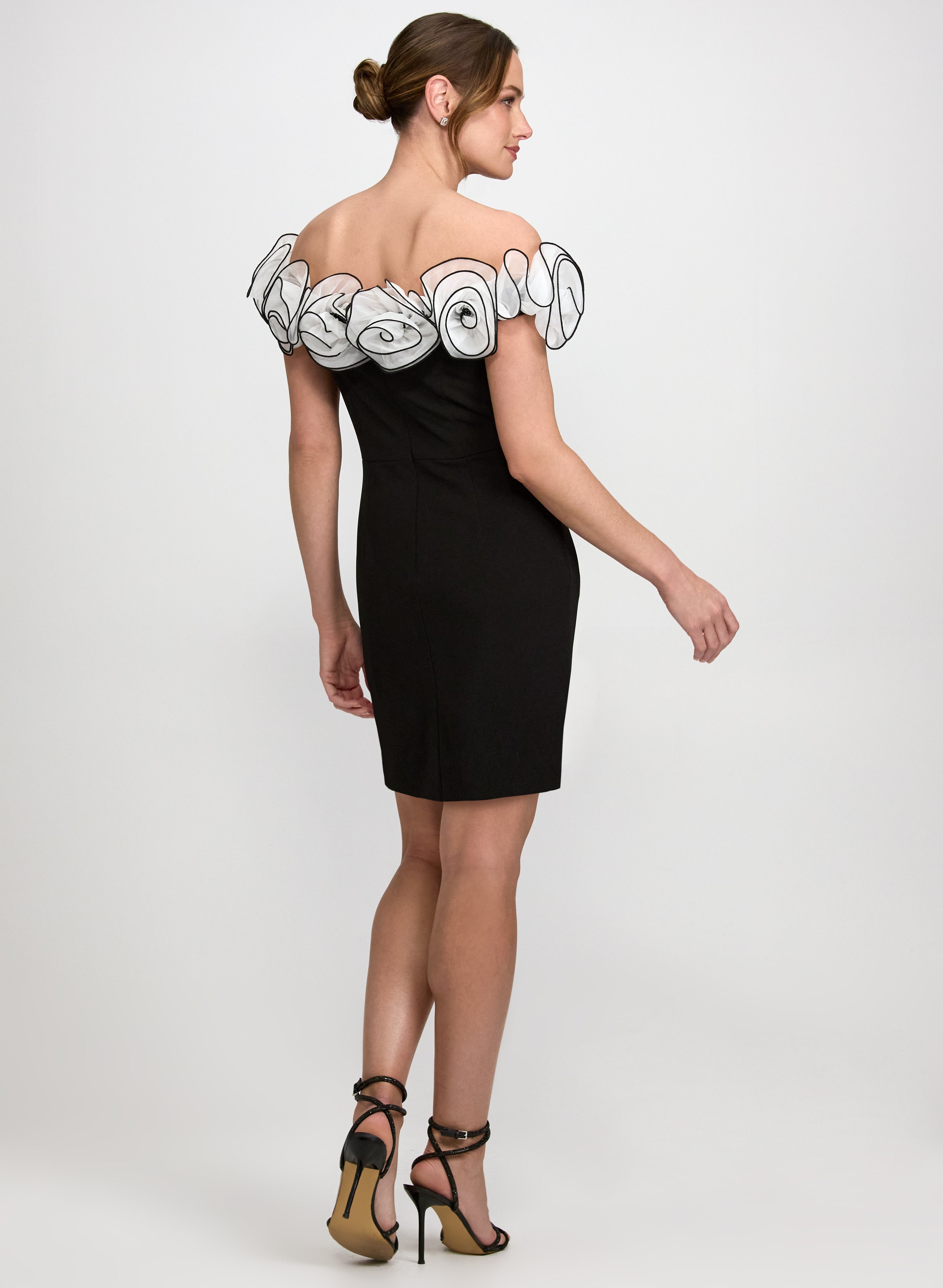 Organza Off-The-Shoulder Dress