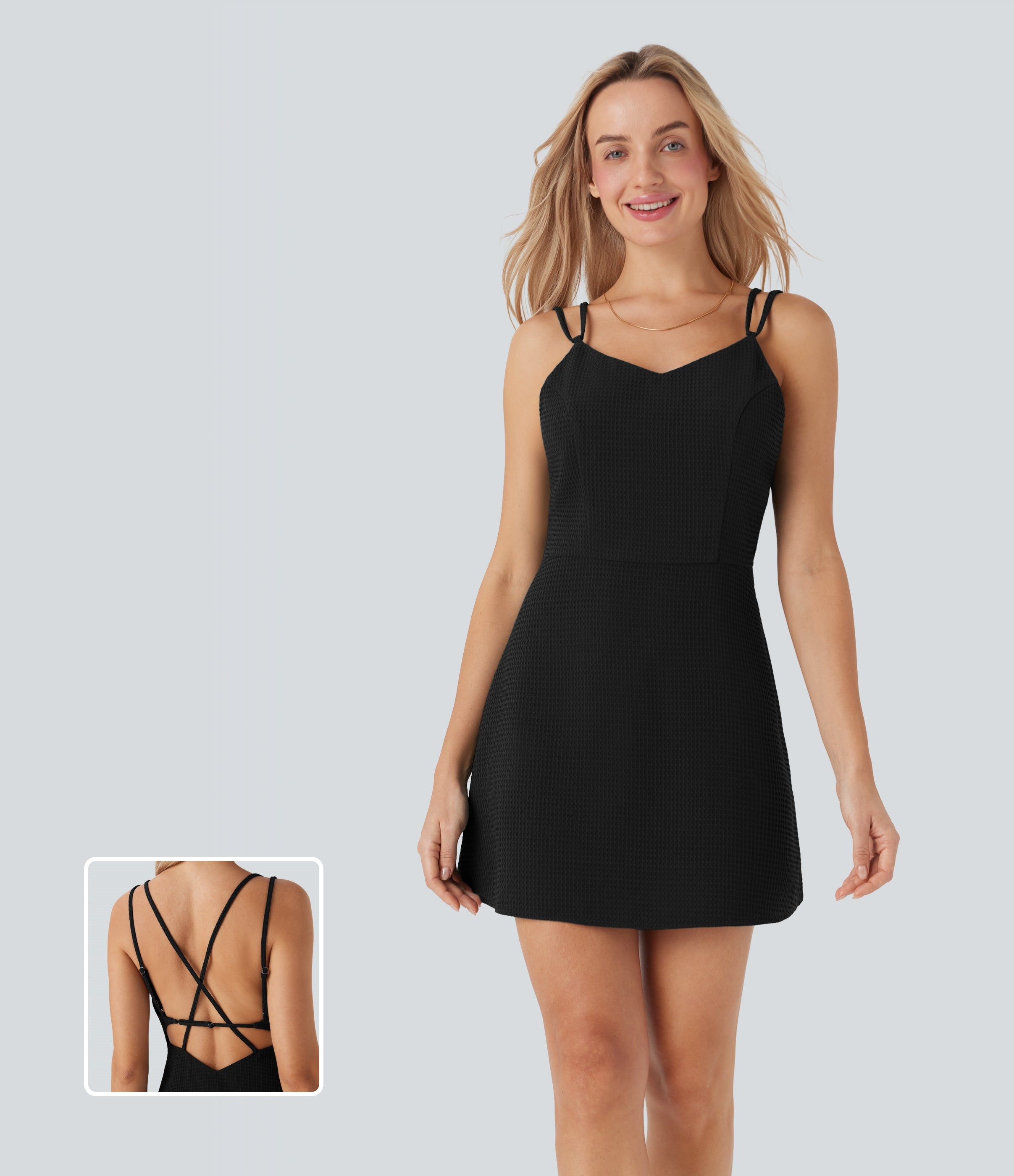Waffle Mini Casual Dress