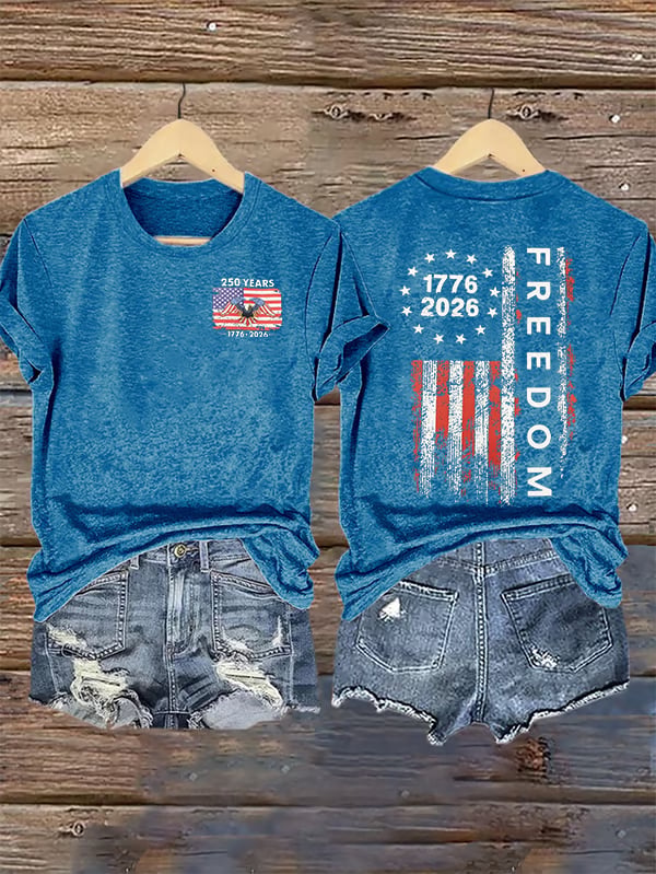 Women's  Freedom Print T-Shirt