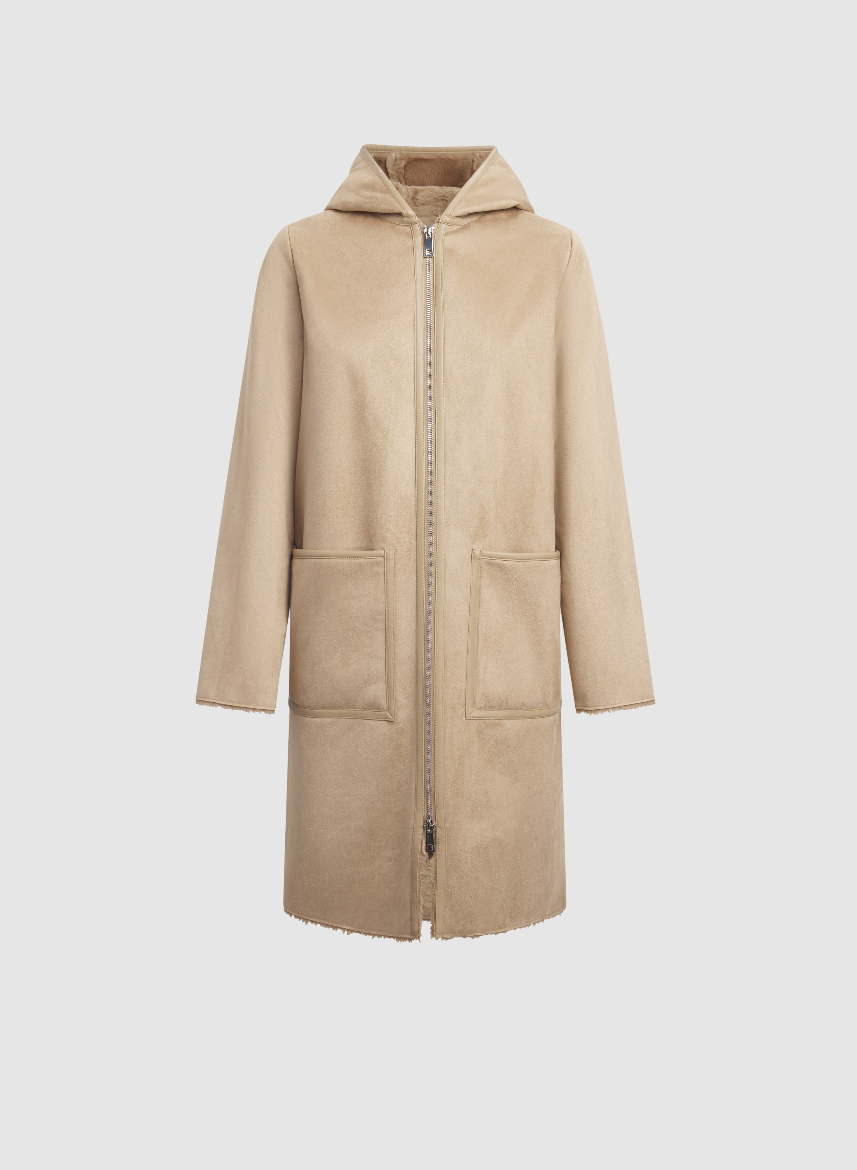 Faux-Shearling Coat