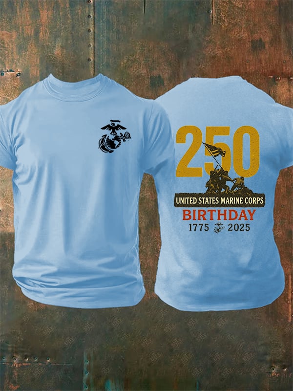 Men's  UNITED STATES MARINE CORPS BIRTHDAY Print T-Shirt