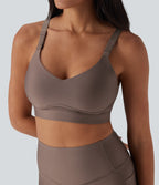 Medium Support Sheen Running Sports Bra