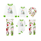 Holiday Family Christmas Pajamas Set With Funny Xmas Character Pattern Design