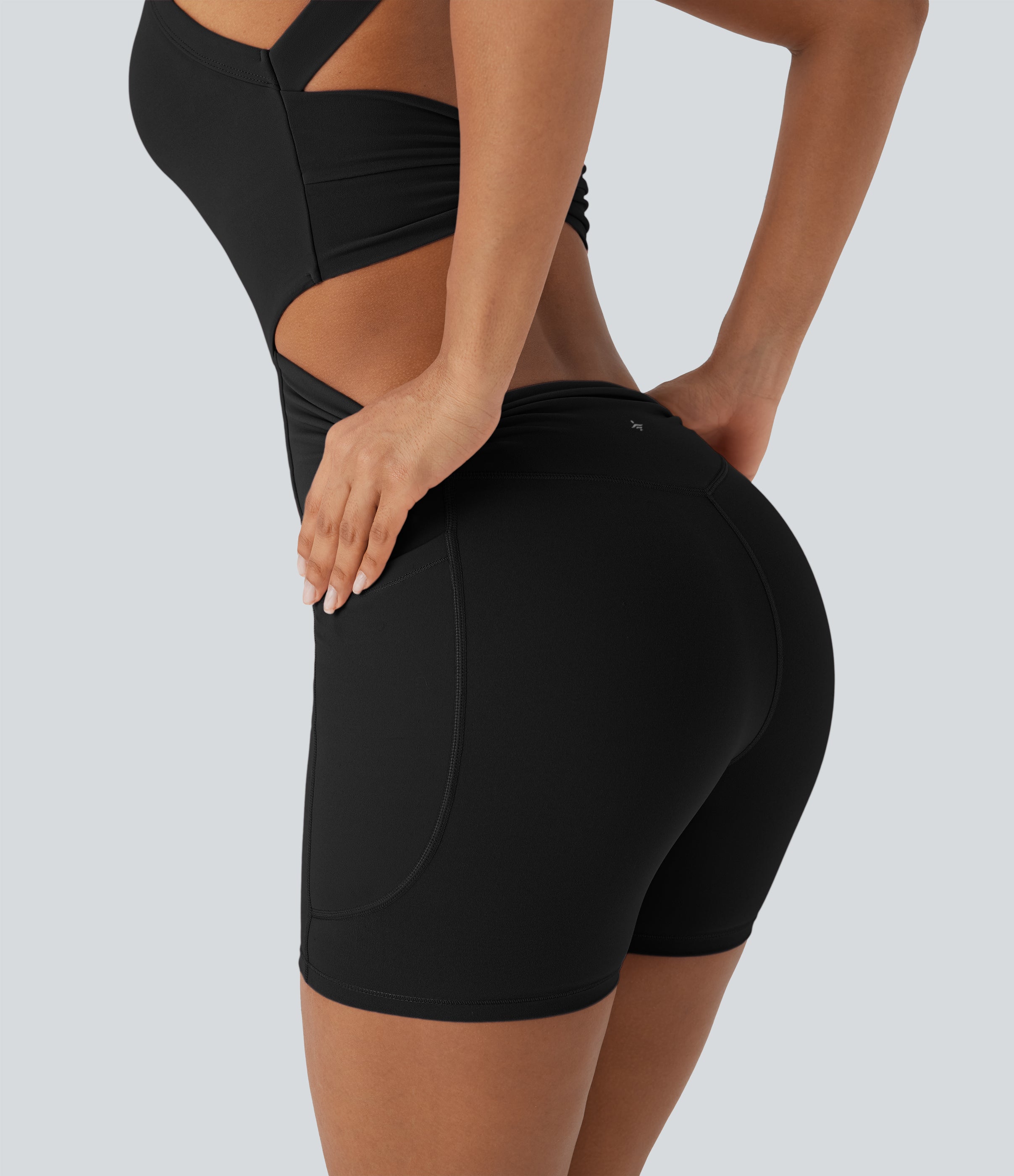 UltraSculptTM SoCinched Tummy Control Training Romper with Pockets-Easy Peezy Edition