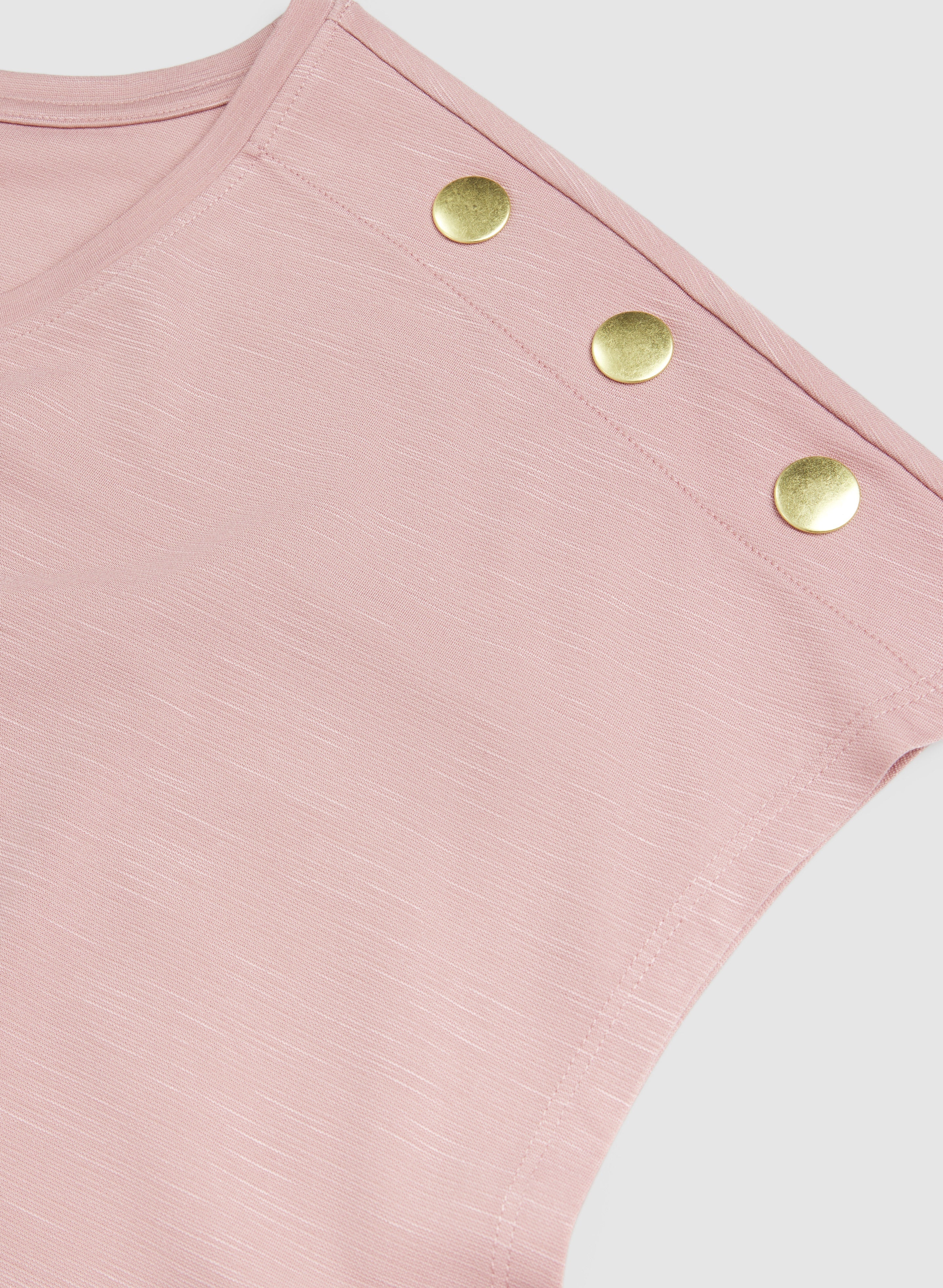 Button Detail T-Shirt