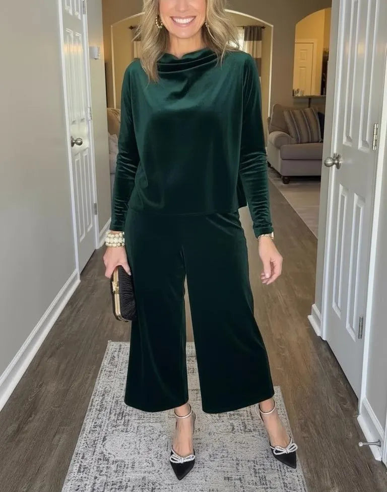 NEW🔥 Stretch Velvet Two-Piece Set