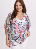 Abstract Mesh Blouse