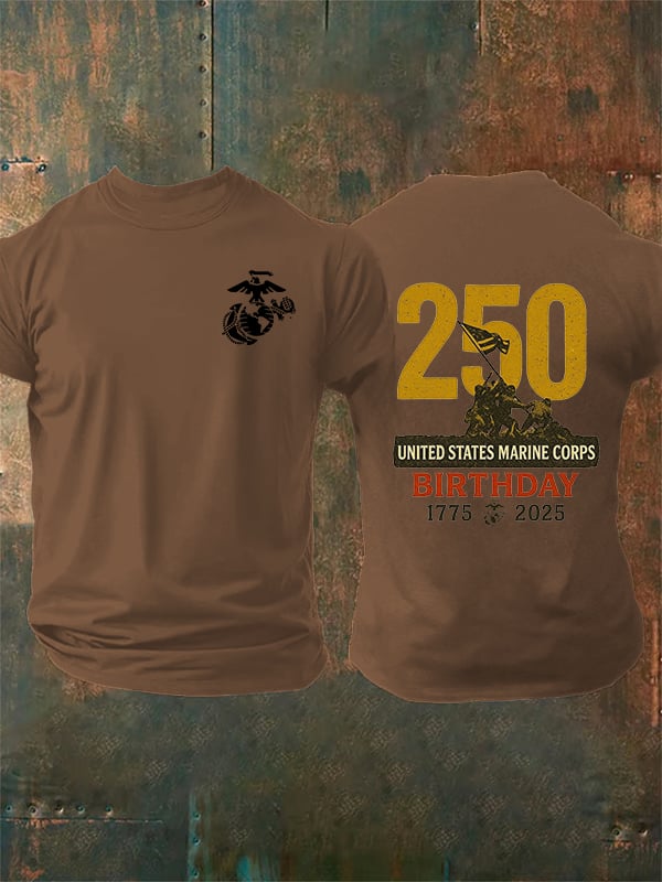 Men's  UNITED STATES MARINE CORPS BIRTHDAY Print T-Shirt